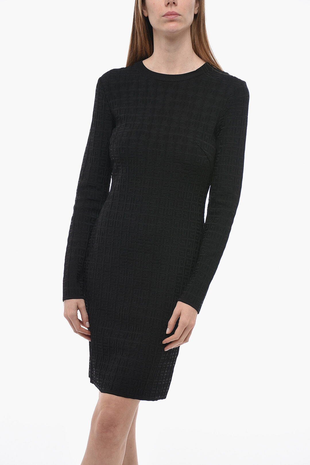 Givenchy logo-jacquard midi dress - Black