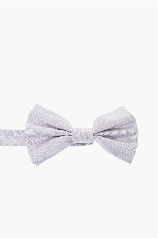 Jacquard Silk Bow T… - image