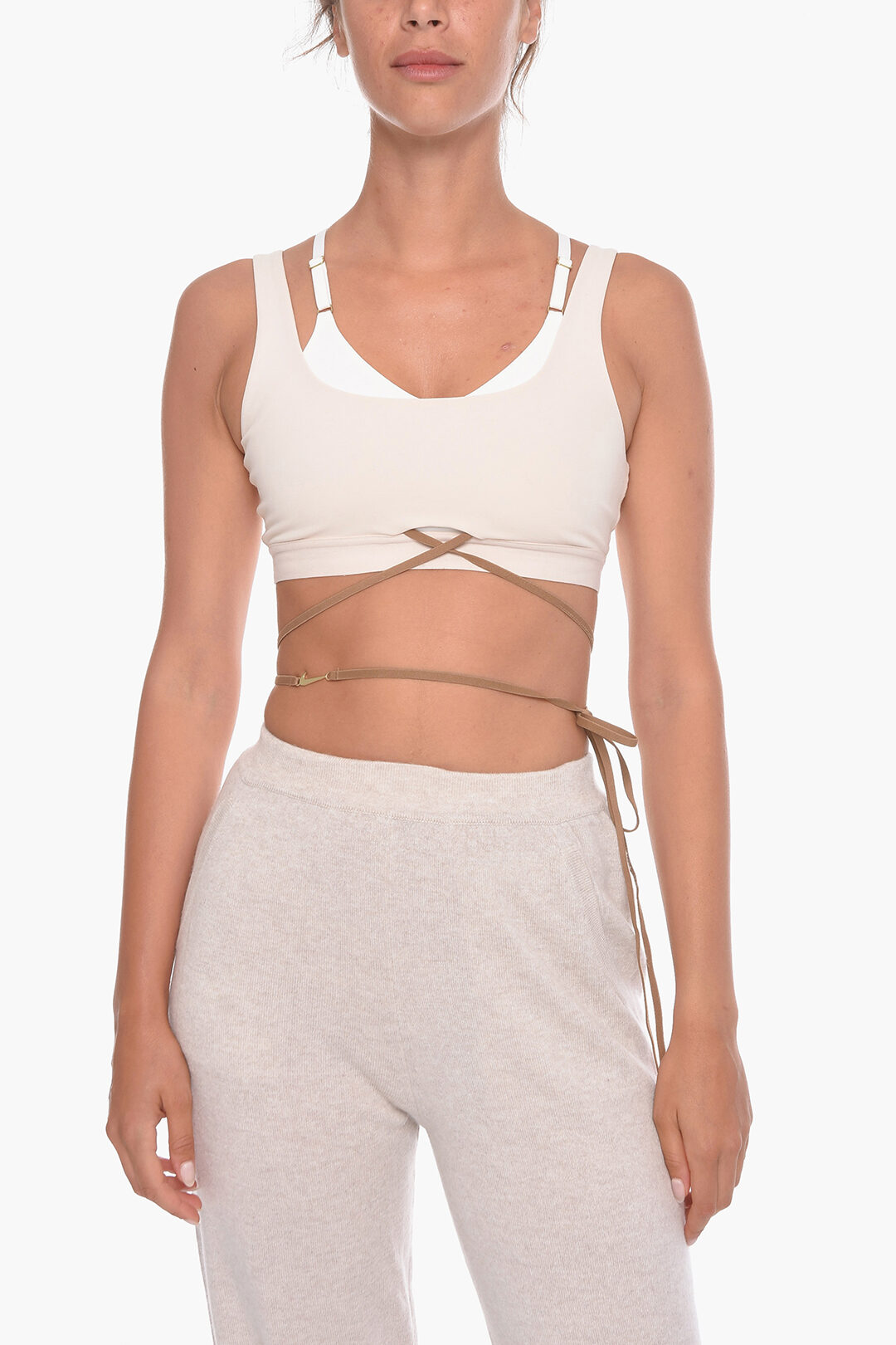 Nike JACQUEMUS Dri-Fit Sport Bra with Lace-Up Detail women - Glamood Outlet