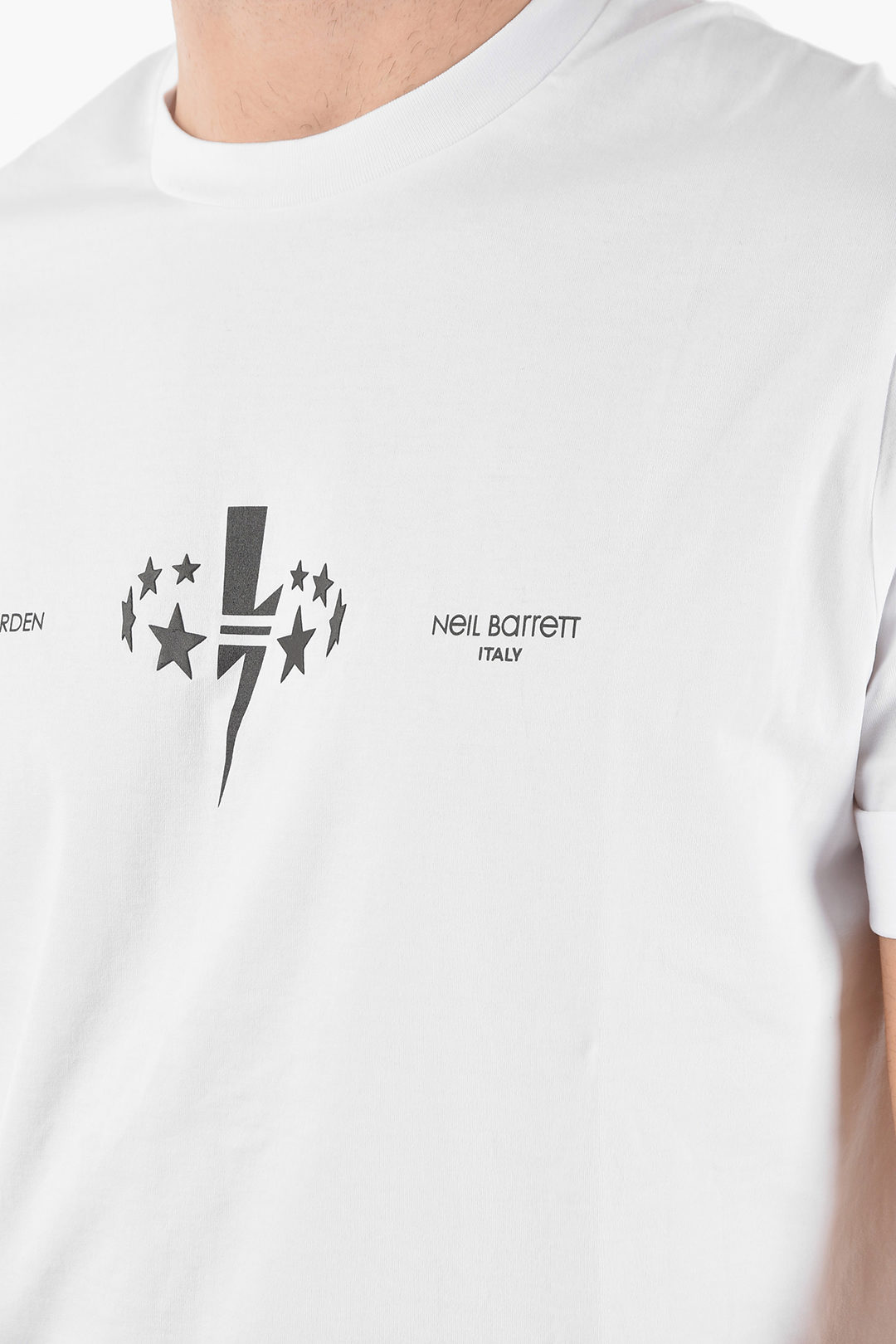 James Harden x Neil Barrett Crew Neck Printed Logo T-Shirt Size XS