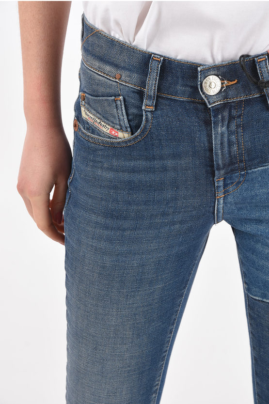 Diesel jeans bootcut D-EBBEY-GO a vita bassa con cuciture a vita L32 donna  - Glamood Outlet