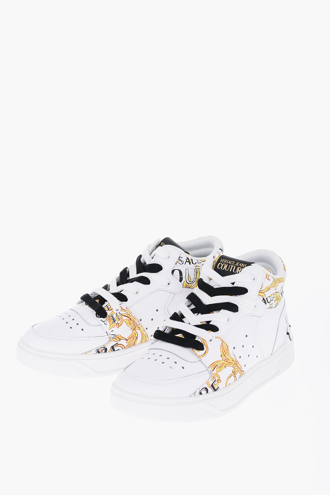 Versace JEANS COUTURE Baroque Printed Leather STARLIGHT High-Top