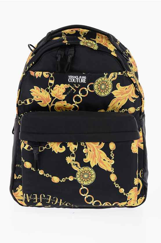 Versace Jeans Couture Baroque Printed Range Iconic Backpack With Max