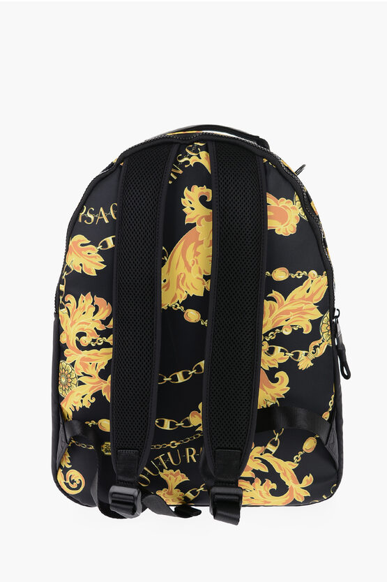 JEANS COUTURE Baroque Printed RANGE ICONIC Backpack with Maxi Pocket