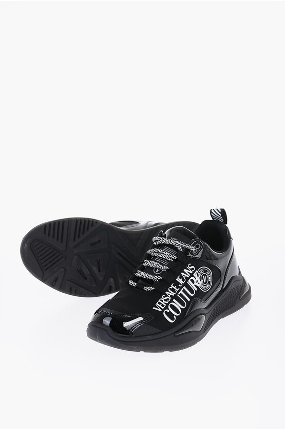 Versace Jeans Couture Contrasting Laces Low-top Sneakers With Levion In White