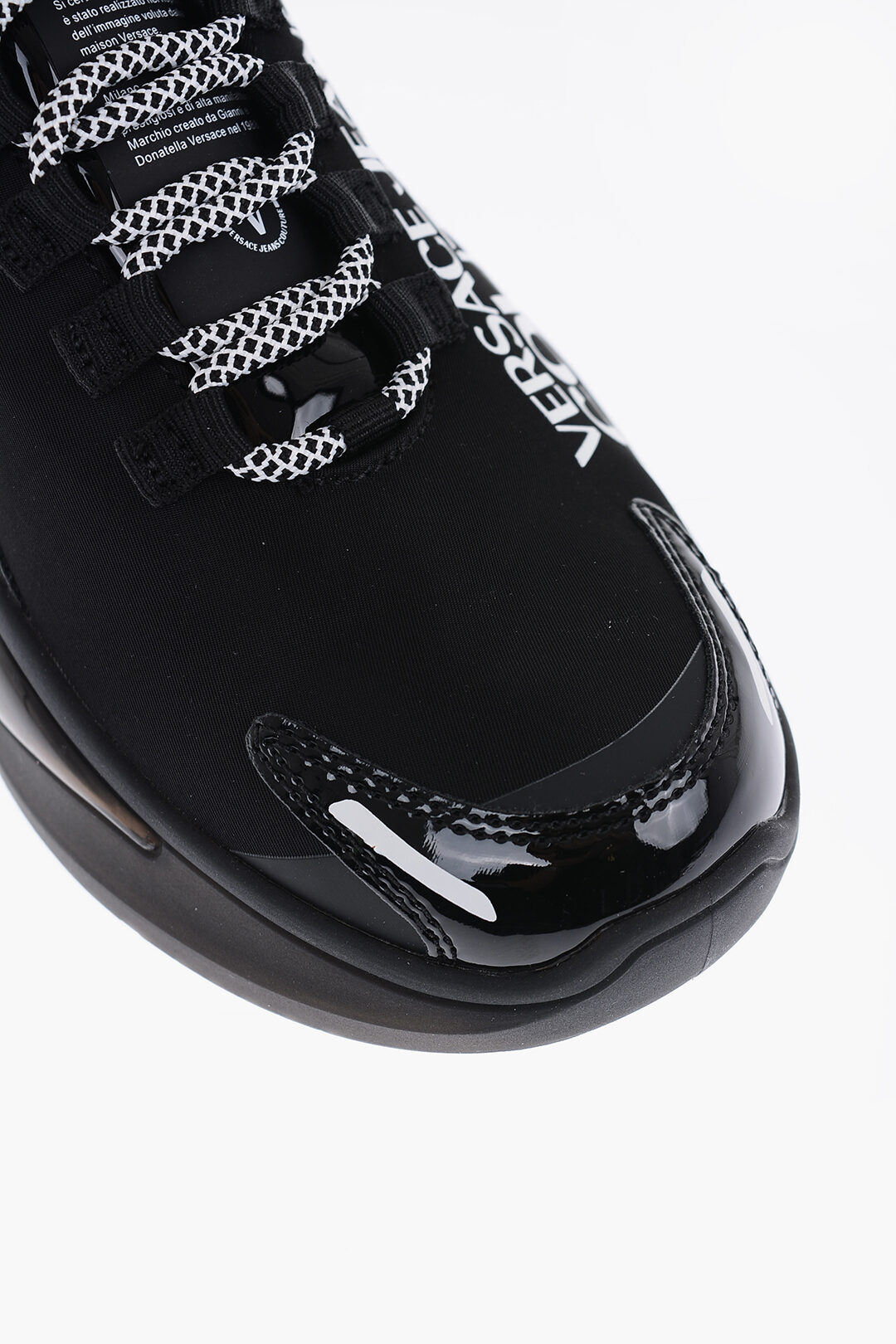 Brand New Versace Chain Reaction Black White Sneaker / EU Size 44/ US Size  11