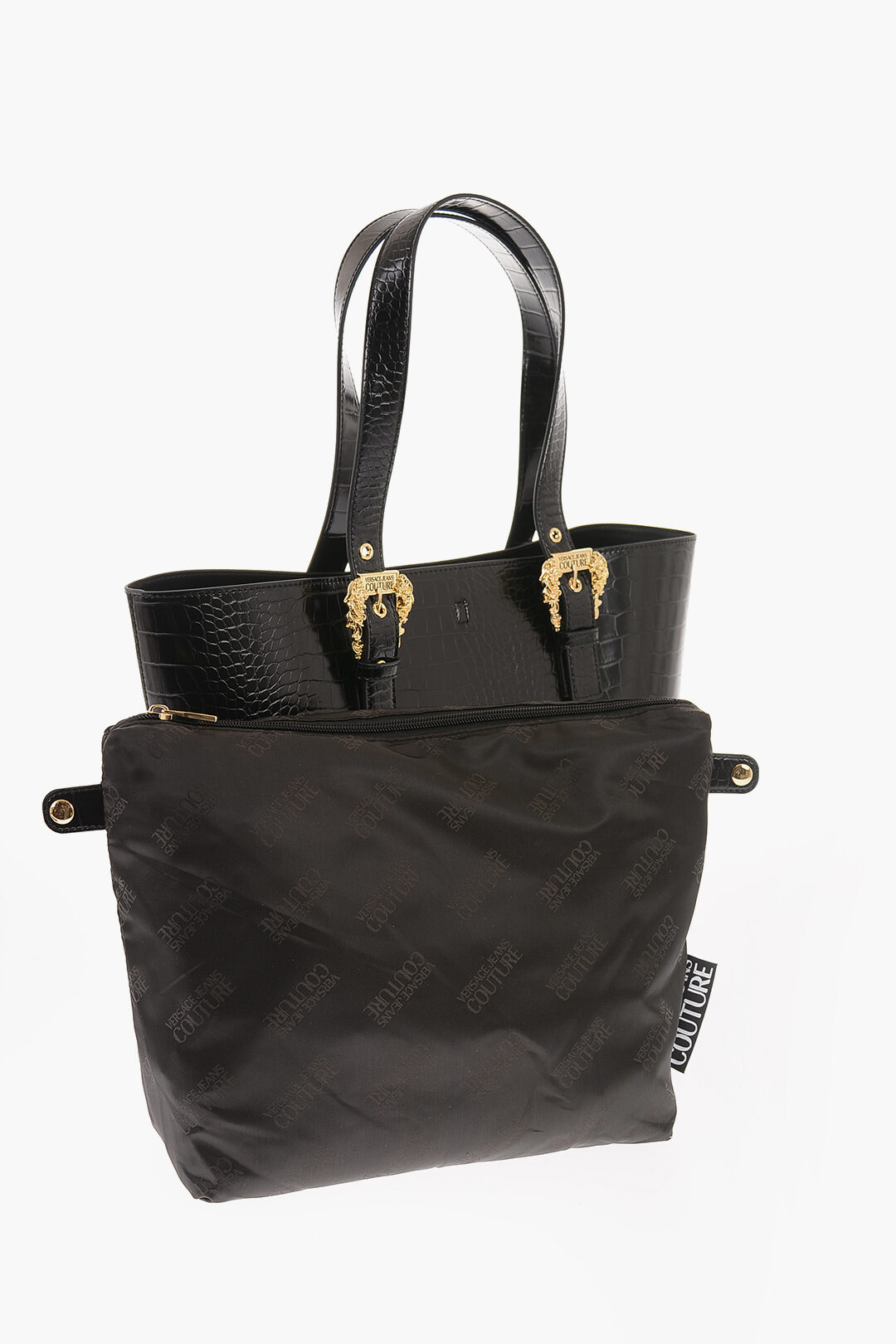 Versace Jeans Couture leather-look tote bag – By Glance
