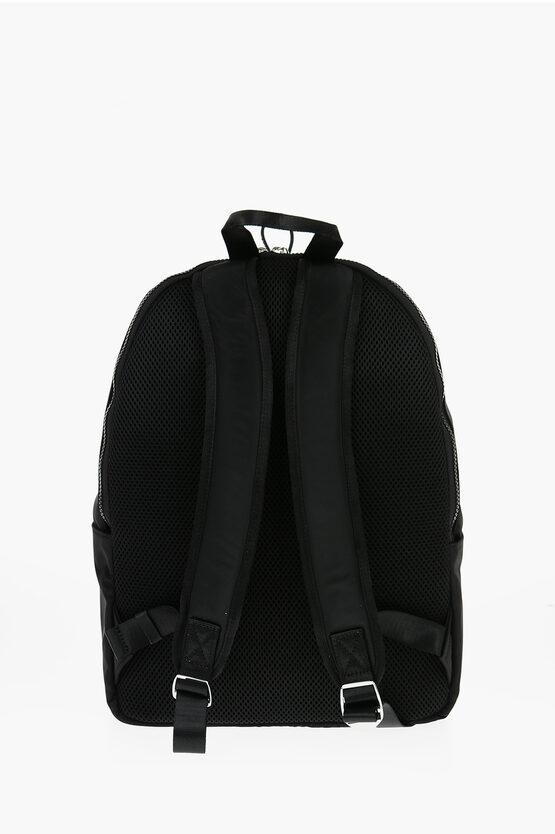 JEANS COUTURE einfarbiger Nylon-Rucksack mit Logo-Detail