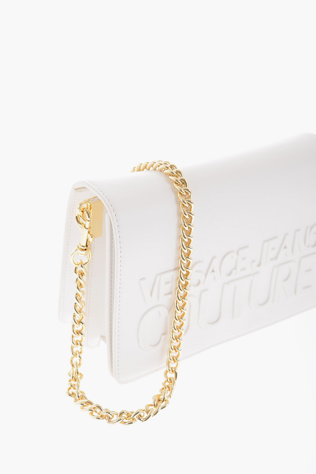 Versace Jeans Couture White & Gold Chain Couture Bag