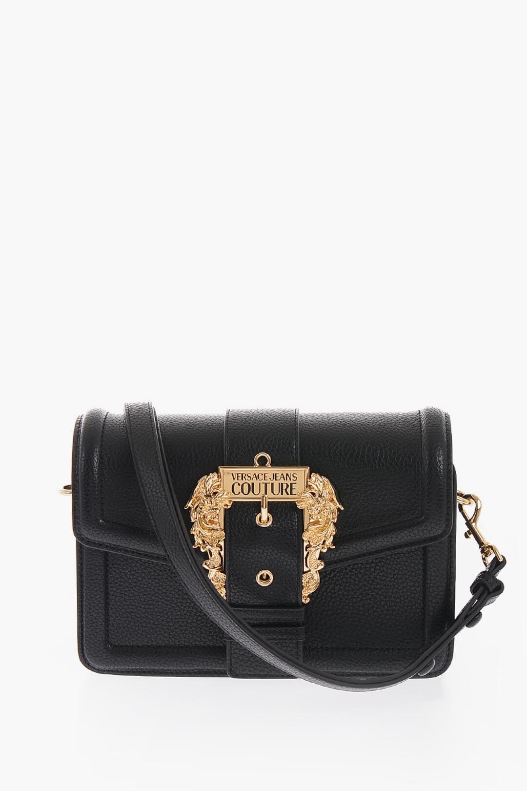 Versace JEANS COUTURE Faux Leather Shoulder Bag with Golden Buckle women -  Glamood Outlet