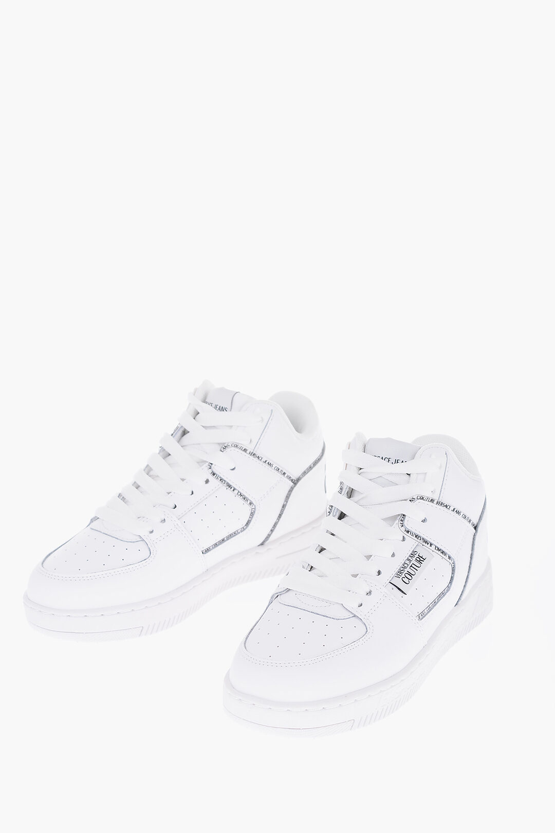 VERSACE JEANS COUTURE: sneakers in mesh - White | VERSACE JEANS COUTURE  sneakers 75VA3SA8ZS908 online at GIGLIO.COM