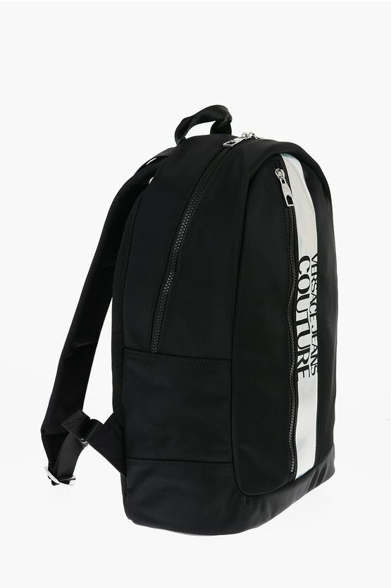 JEANS COUTURE Nylon Backpack with Contrasting Logoed Detail