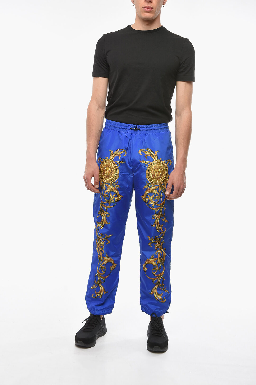 Versace JEANS COUTURE Nylon Joggers with BAROCCO men - Glamood Outlet