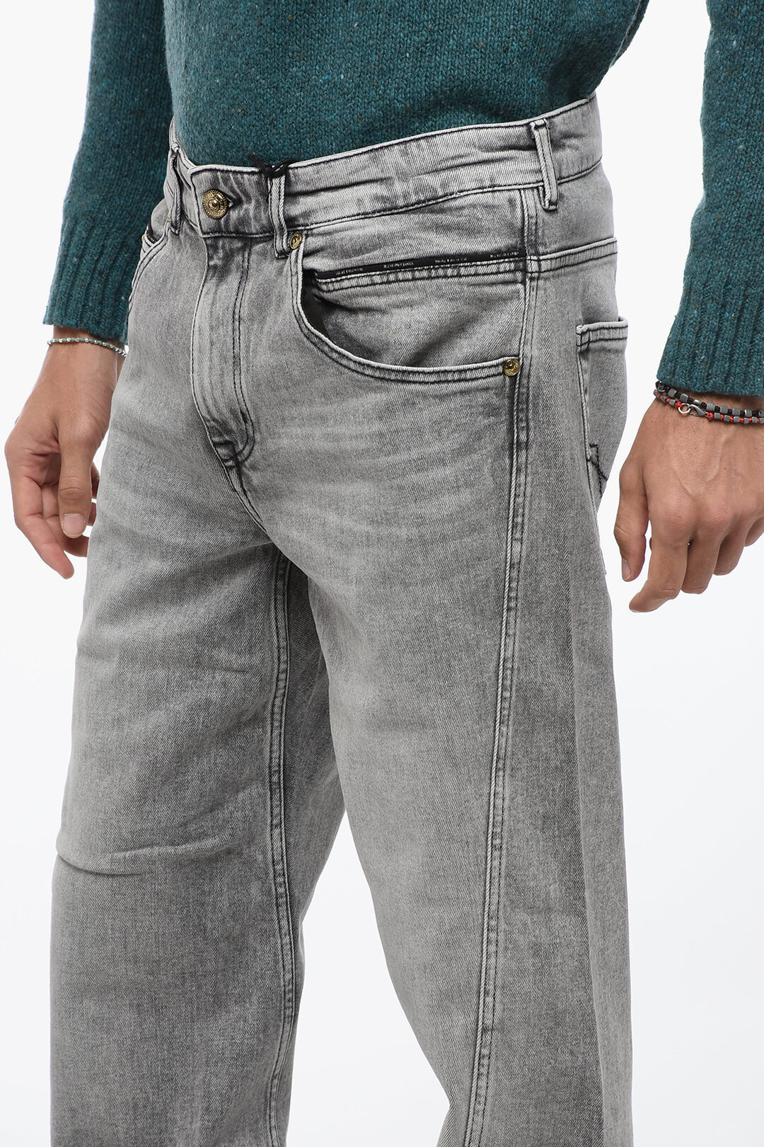 VERSACE JEANS COUTURE スキニージーンズ メタルロゴ SKINNYFIT Versace Jeans Couture | Logo Pocket Skinny Jeans | Skinny