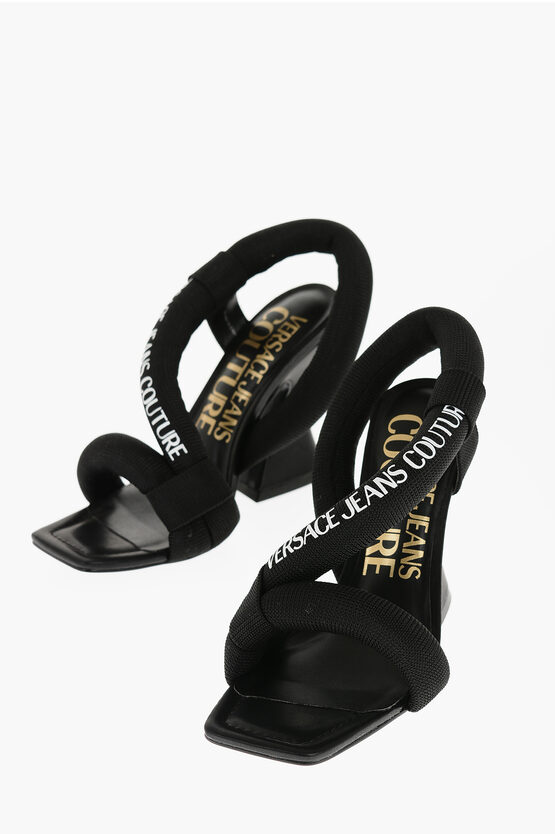 Versace Jeans Couture Solid Color Kirsten Sandals With Rope Strap 10 In White
