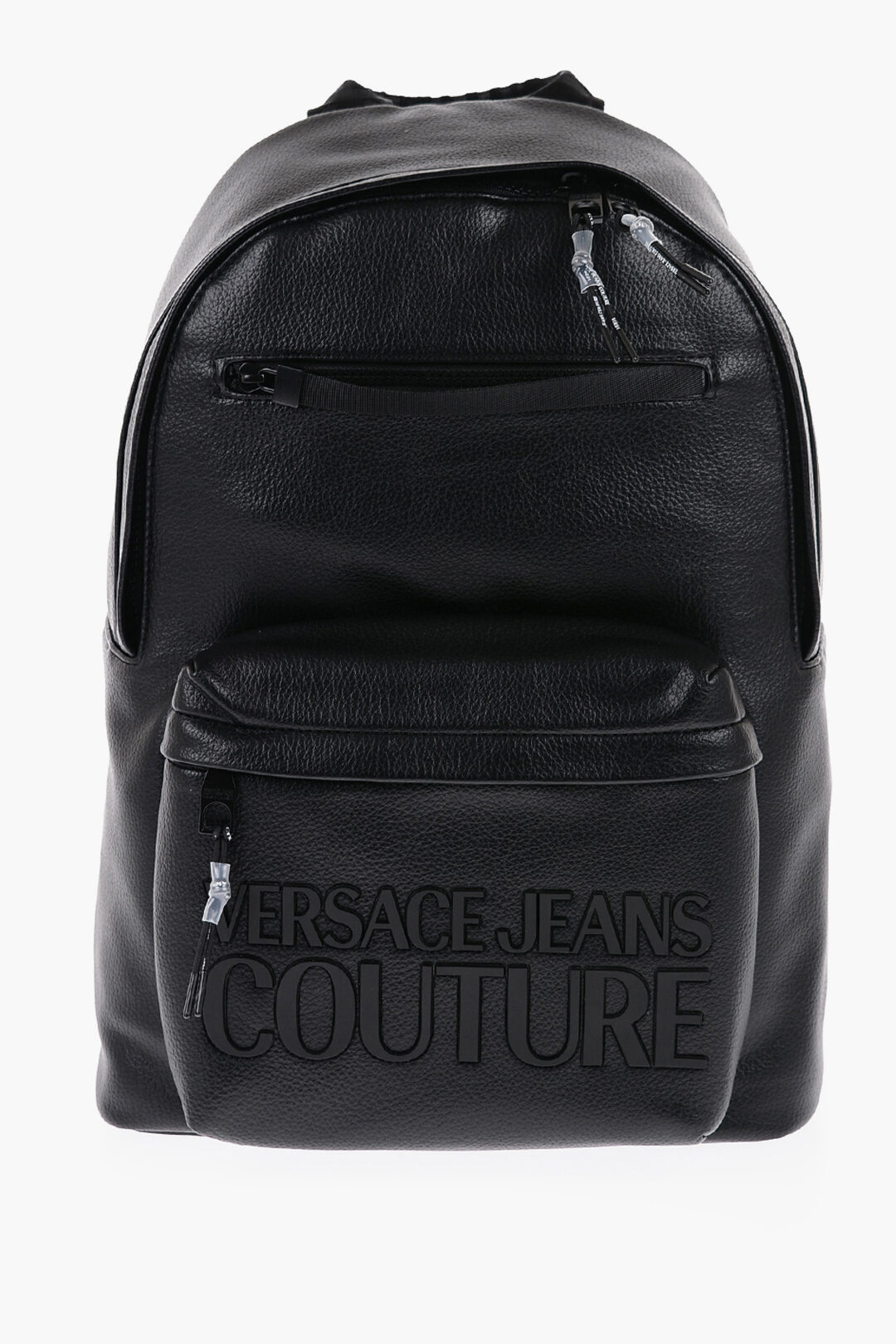 Backpack Faux Leather, Black Brown - Gem