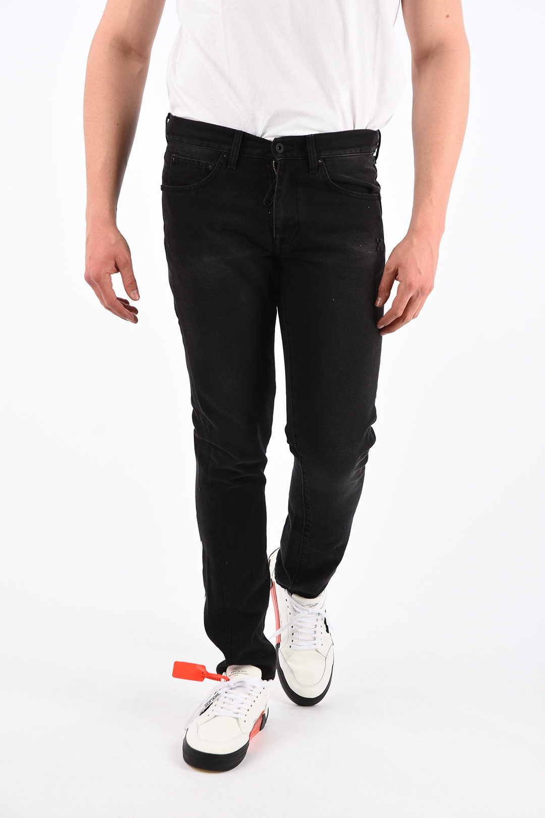 Off-White Jeans DIAG SLIM with Embroideries 17cm men