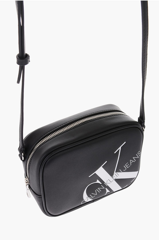 Calvin Klein JEANS eco leather camera bag with adjustable shoulder