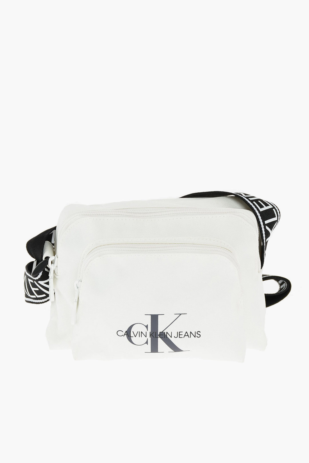 Calvin Klein JEANS fabric camera bag with double zip women - Glamood Outlet