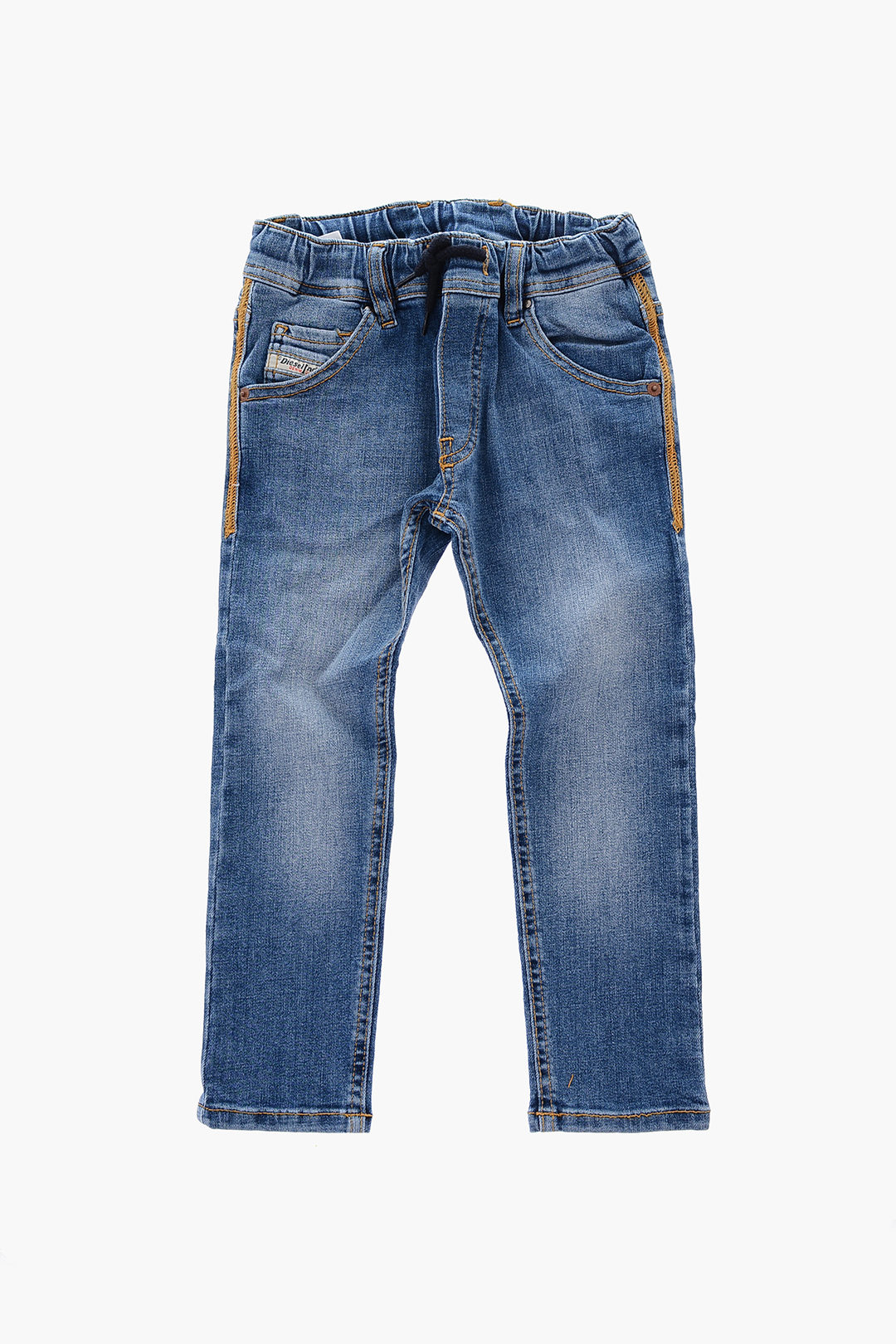 Jeans bambino con on sale elastico in vita