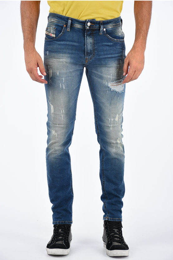 Diesel Jeans THOMMER Strappati L.32 15cm uomo - Glamood Outlet