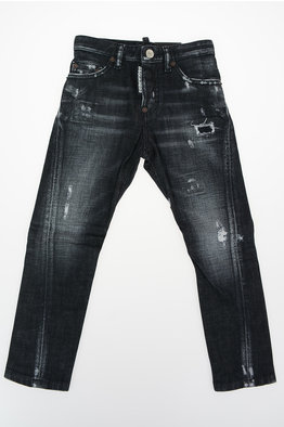 Outlet Jeans Dsquared2 Kids Nero Autunno-Inverno saldi - Glamood Outlet