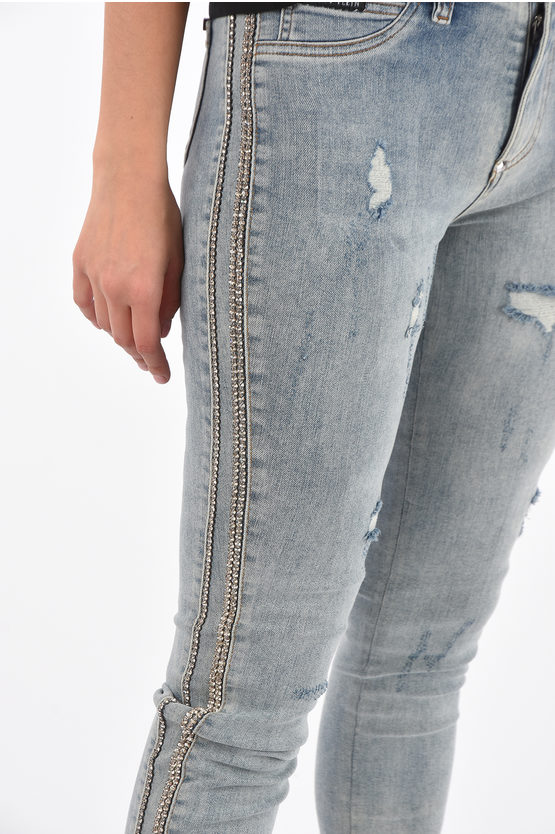 Jegging BY THE ROAD effetto vintage a vita alta