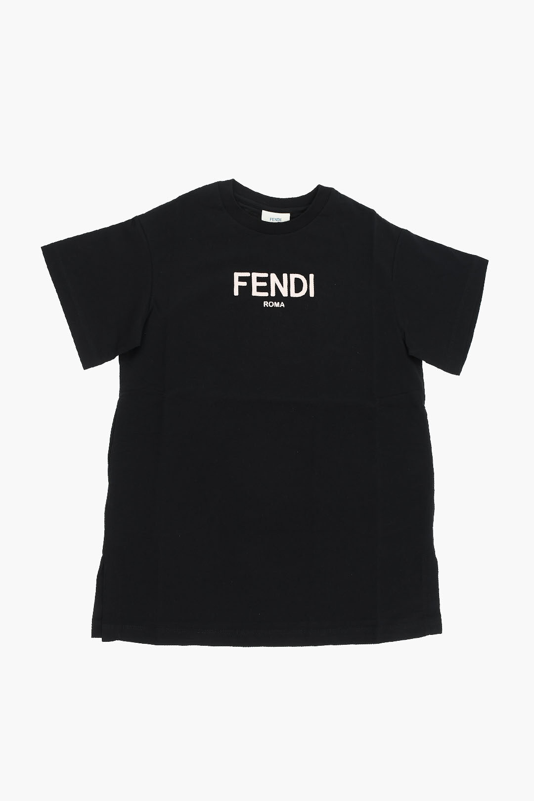 Fendi Kids Jersey Cotton Oversized T-shirt with Embossed Logo unisex ...