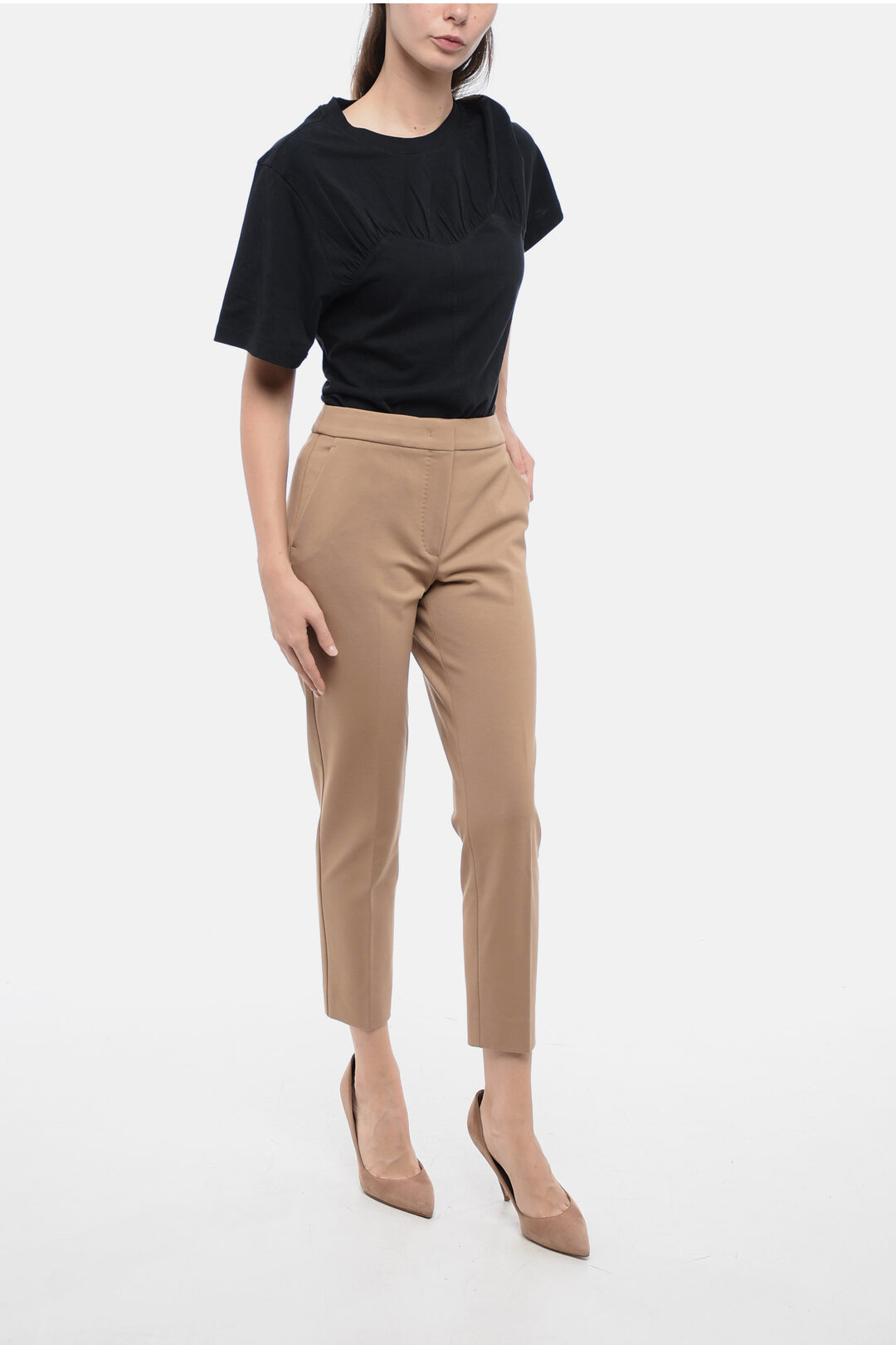 MAX MARA｜CHINO PANTS (SEGNALE (11131191 002 / 111311916 Max Mara Segnale Trousers - ShopStyle Casual Pants