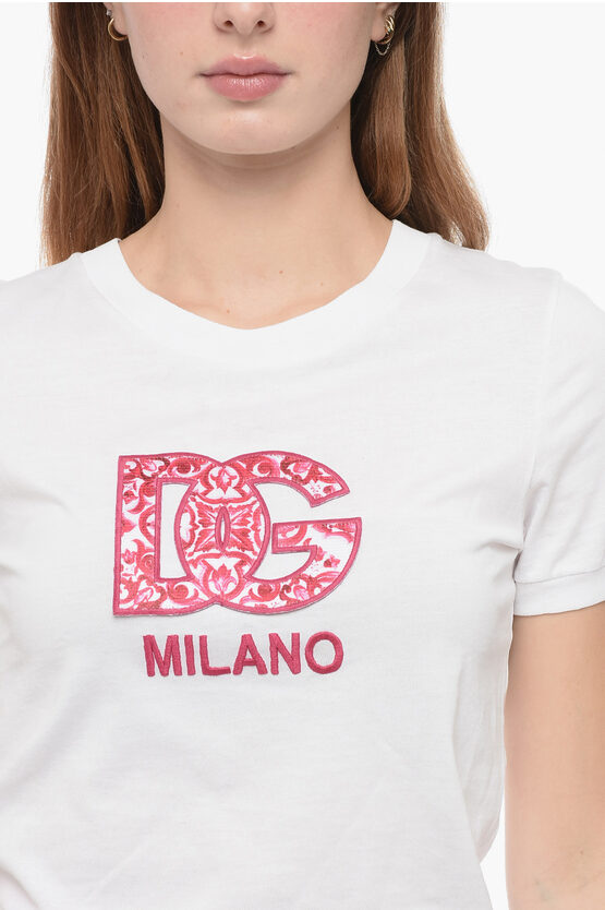 Dolce & Gabbana Jersey T-shirt with D&G Patch women