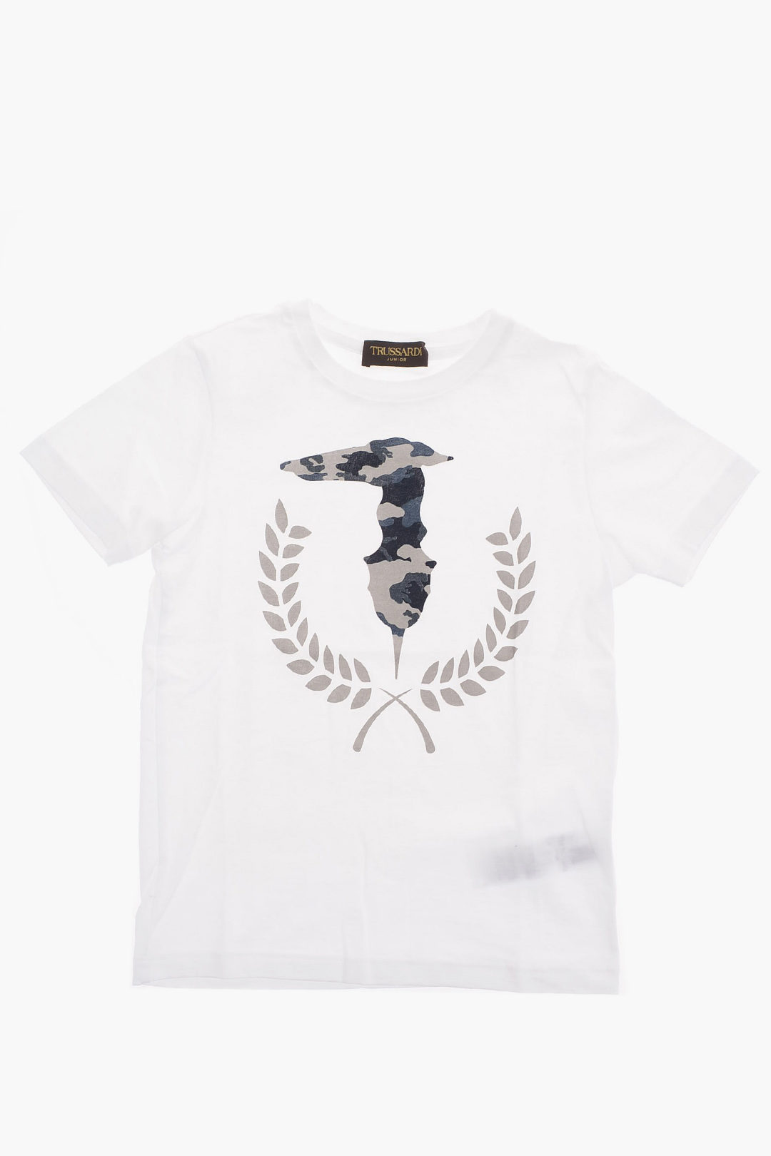 Trussardi Junior Jersey T-shirt With Logo-Print boys Glamood Outlet