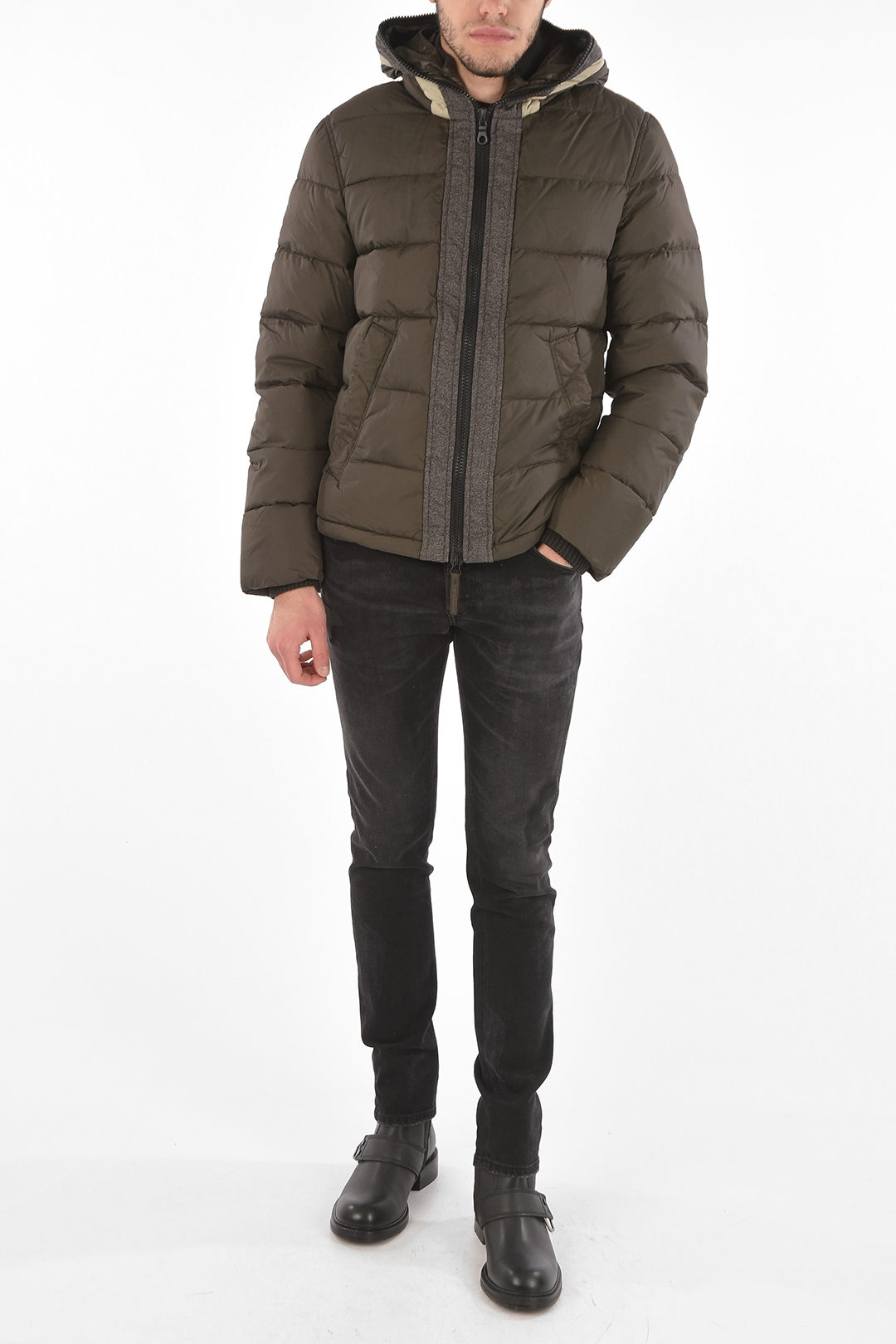 Duvetica Jetted Pocket CAINNECH Full Zipped Down Jacket men Duvetica Jetted Pocket CAINNECH Full Zipped Down Jacket men