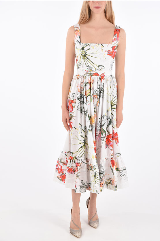 Jetted Pocket Floral Dress