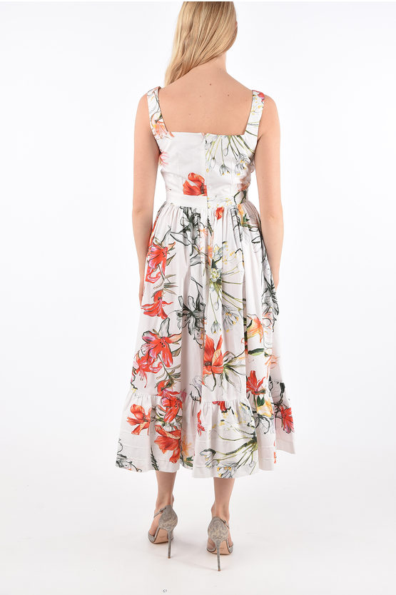 Jetted Pocket Floral Dress