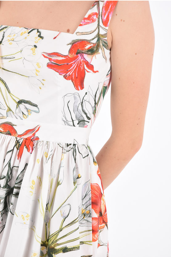 Jetted Pocket Floral Dress