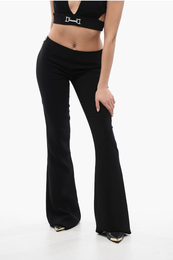 Dsquared2 Jeweled Detail Flared Fit Pants