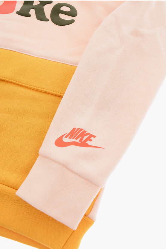 Joggers and Embossed Logo Sweatshirt Set