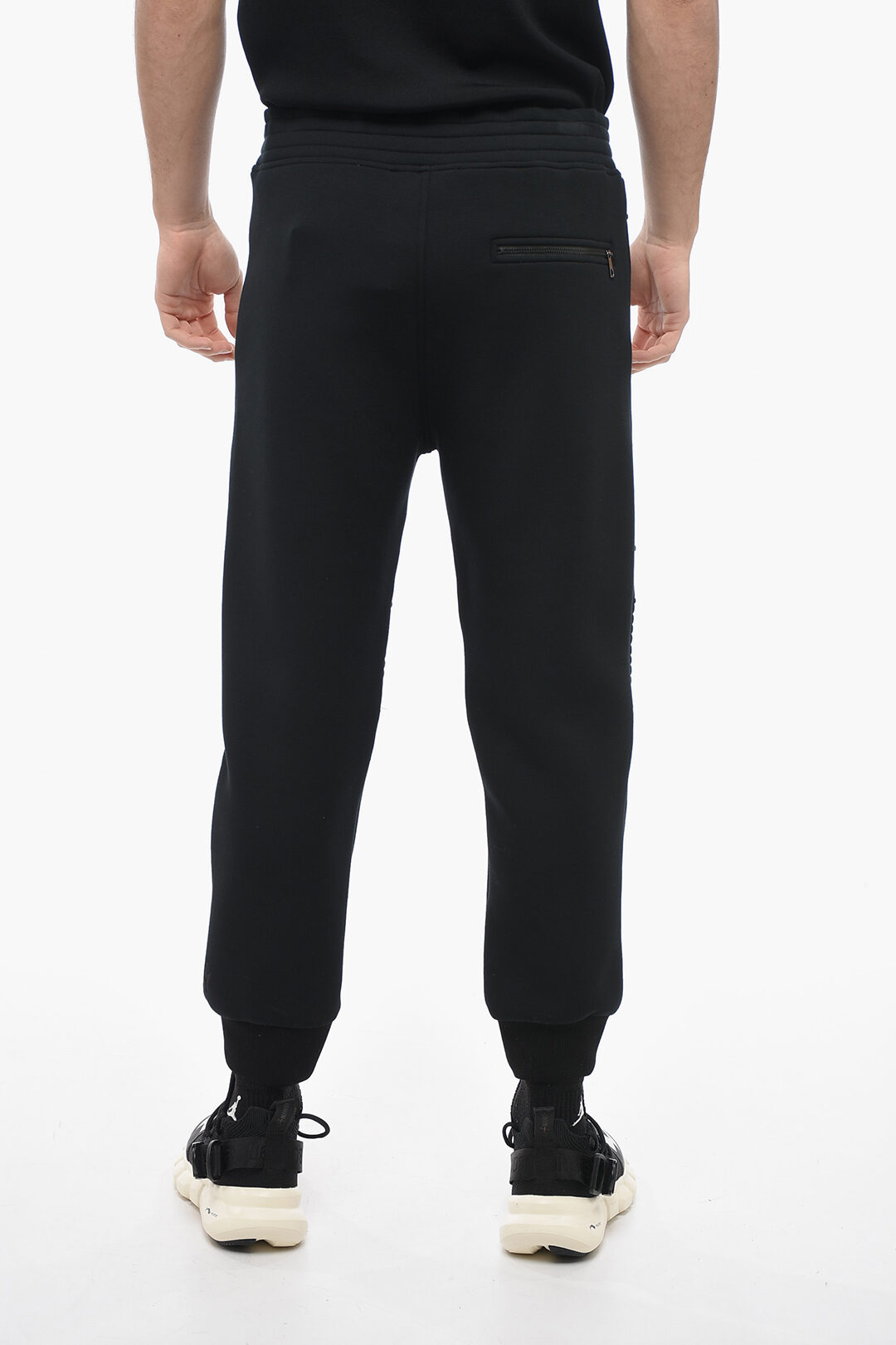 Neil Barrett Joggers Biker Skinny Fit in Neoprene uomo Glamood Outlet