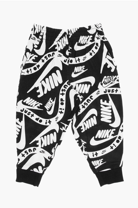Joggers CLUB Bicolore con Stampa Logo All-Over