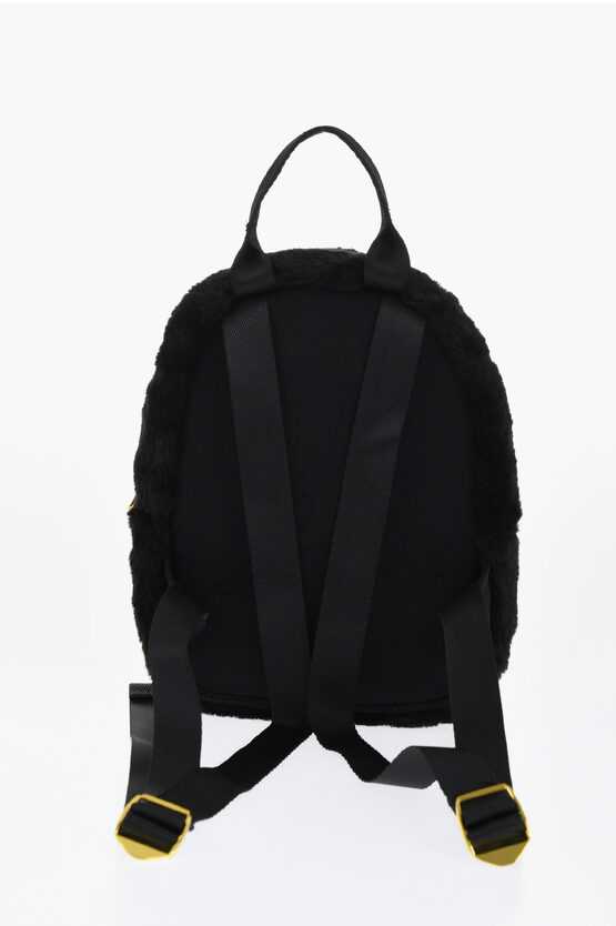 JORDAN Faux Fur Backpack with Logo