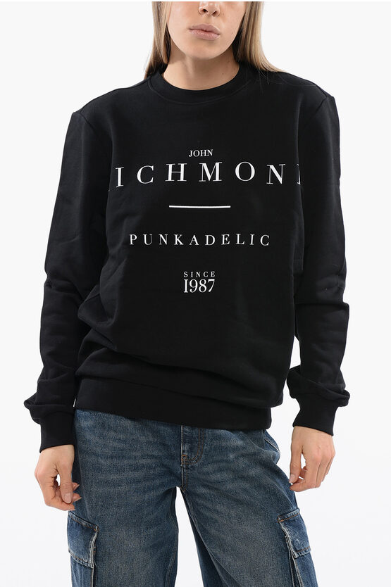 John Richmond Logo-print Sweatshirt In Black