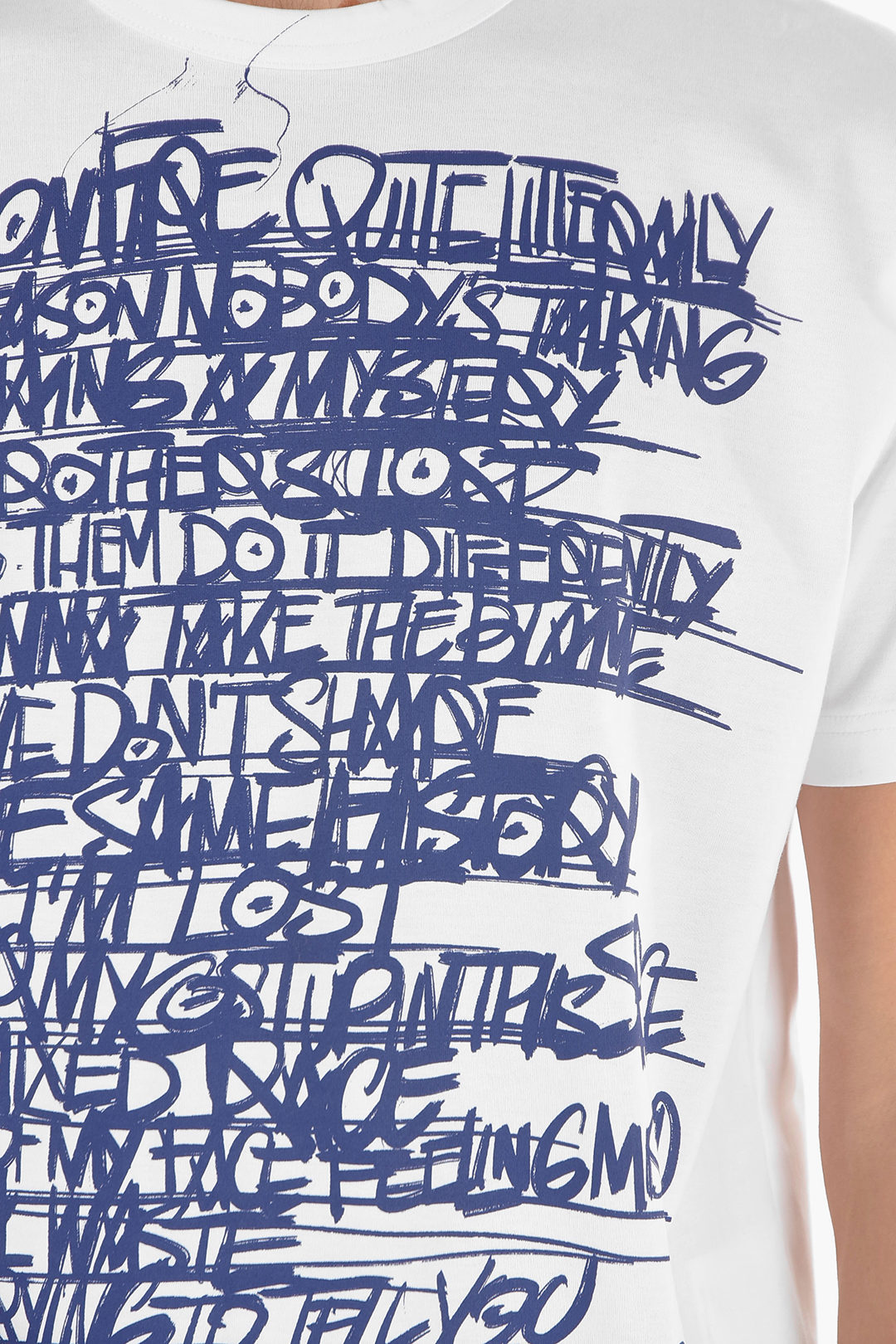Tシャツ・カットソー JUNYA WATANABE OPNE-KNIT CREWNECK T-SHIRT Comme Des Garçons JUNYA WATANABE Crewneck T-shirt with