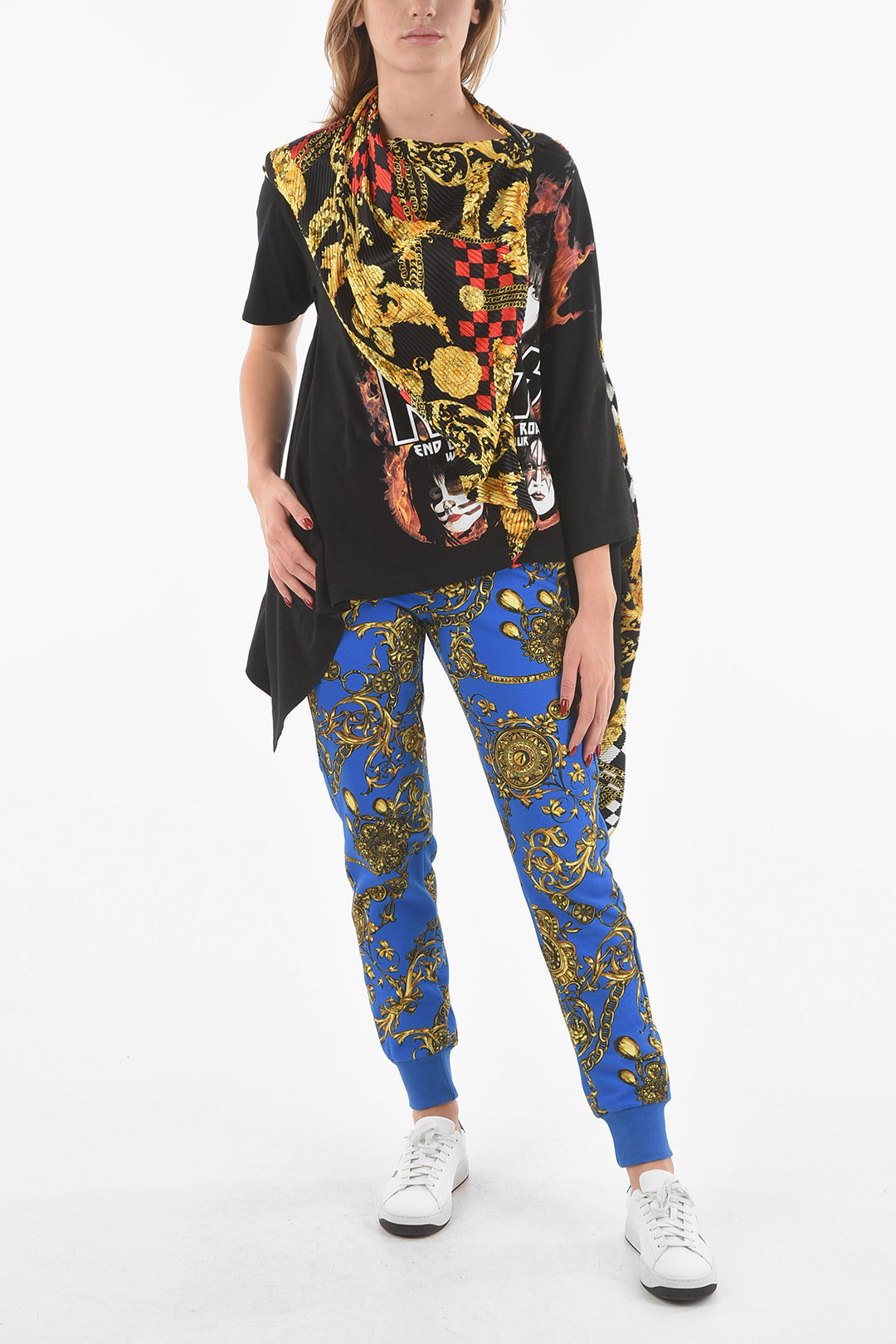 Black Sweatpants with Baroque print Versace Jeans Couture  Vitkac Italy