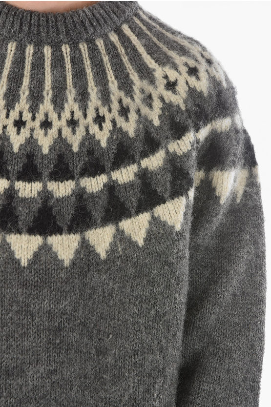 COMME des GARÇONS ニット 長袖 JUNYA WATANABE JUNYA WATANABE COMME des GARCONS Mohair Drape Neck Knit