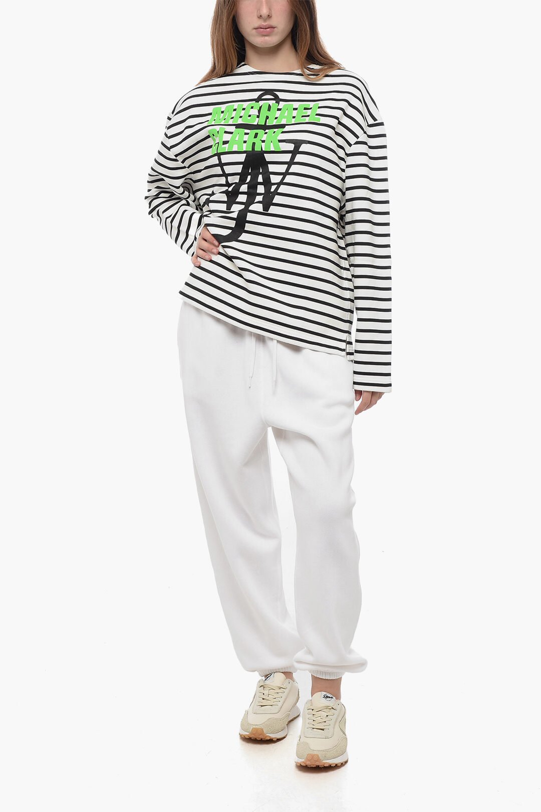 J.W.Anderson JW ANDERSON x MICHAEL CLARK Striped Sweatshirt