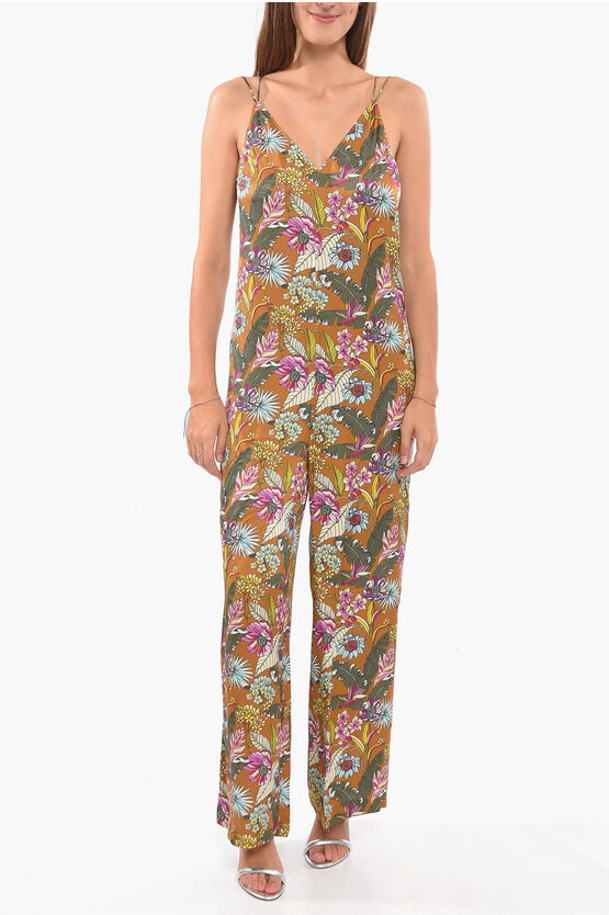 Altea Katie Jumpsuit With Floral Print In Multi