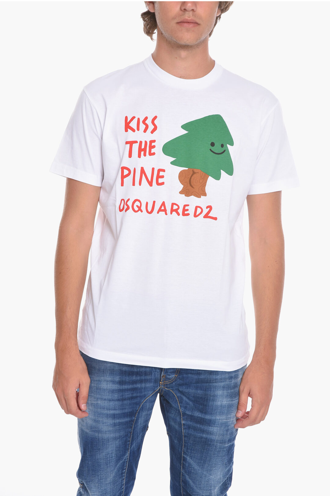 Dsquared2 KISS THE PINE T-shirt with Print men - Glamood Outlet