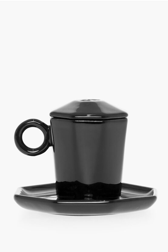 Shop Off-white Kitchenware Octagonal Coffee Cup With Saucer