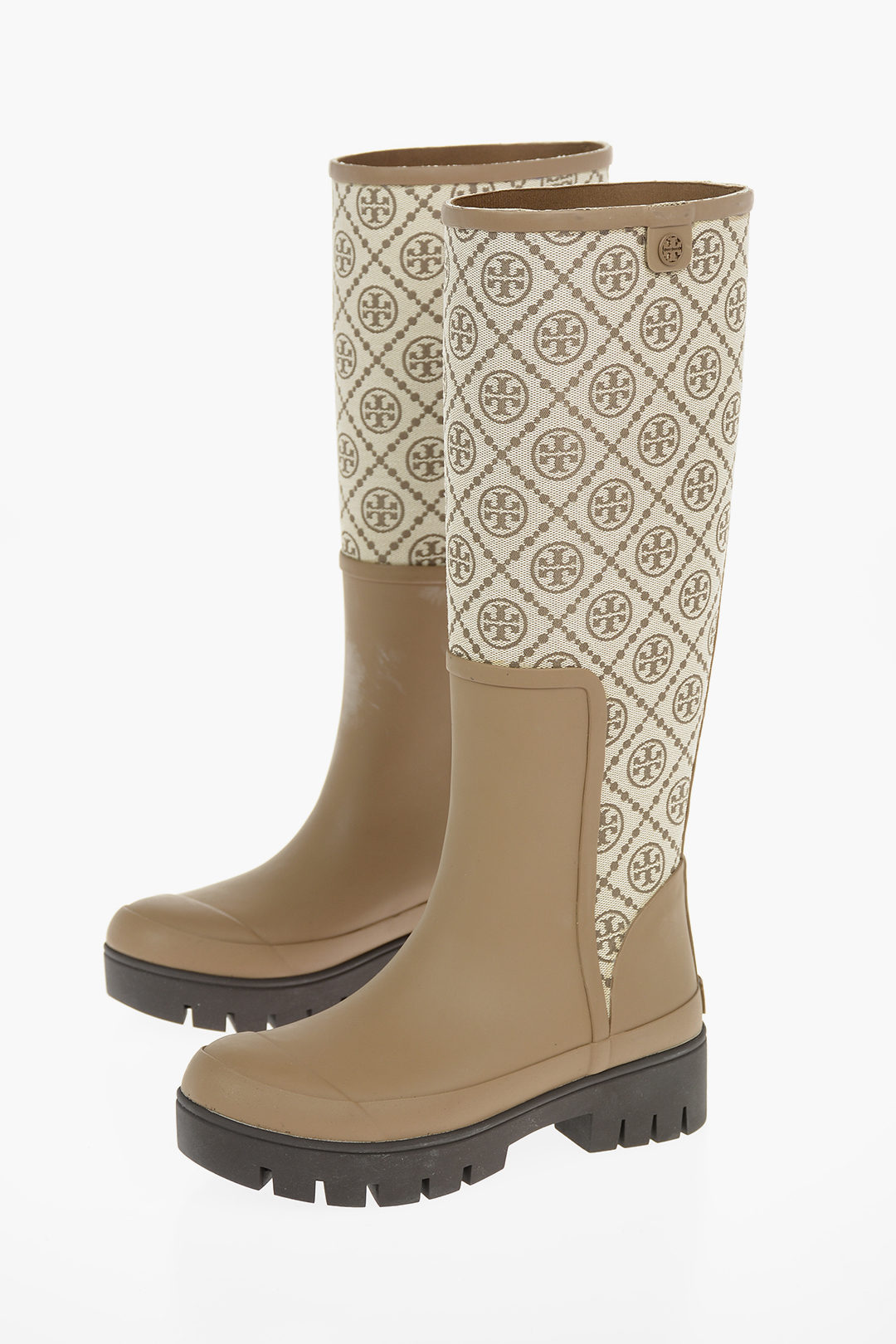 Tory Burch Knee-high HURRICANE Pull-up Boots with Monogram Print women -  Glamood Outlet