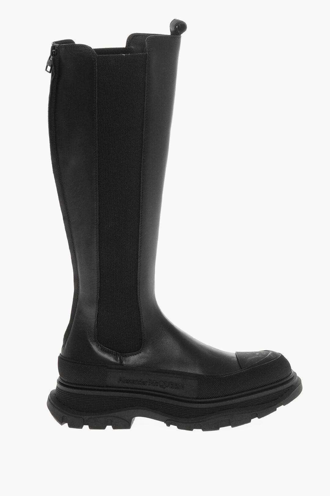 【関税込み】Chelsea Boots - Alexander Mcqueen - Leather - Bl Alexander McQueen - Hybrid Leather Chelsea Boots - Black